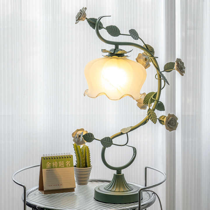 Elysian Bloom Table Lamp - Enchanting Floral Lighting
