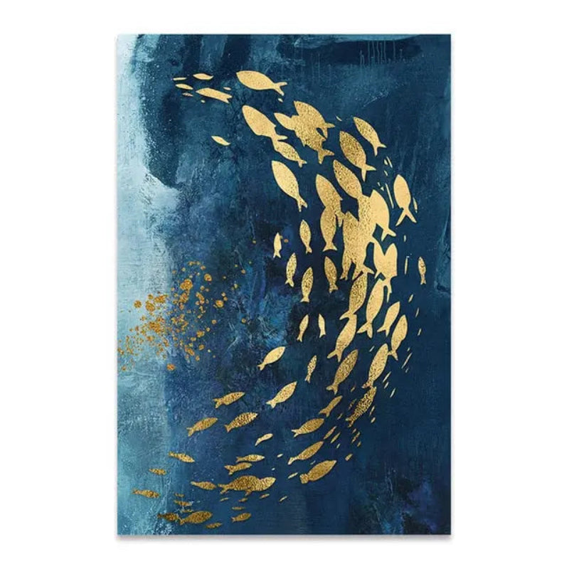 Stunning Aerial View Canvas Art of the Tranquil Blue Ocean