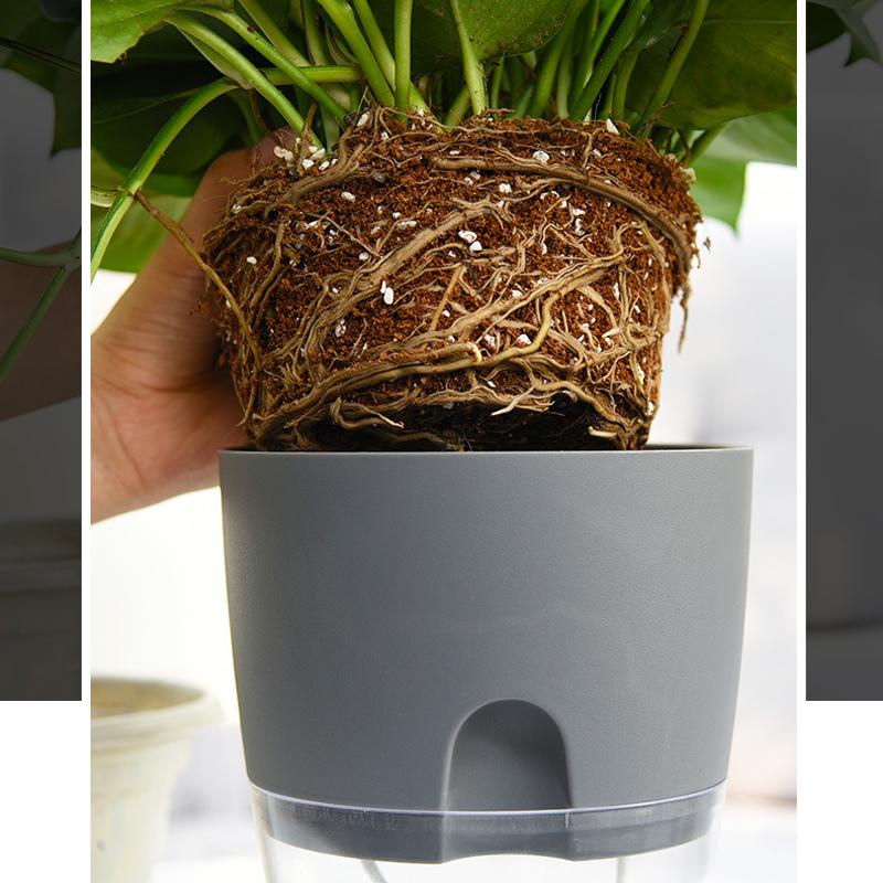 Self-Watering Flower Pot with Clean Irrigation System
