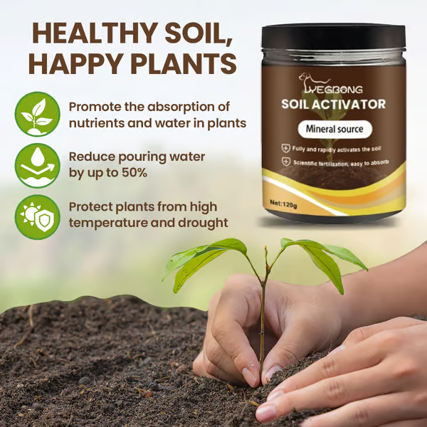 Soil Improvement Powder | Potassium Mineral Complex | For Beds and Pots