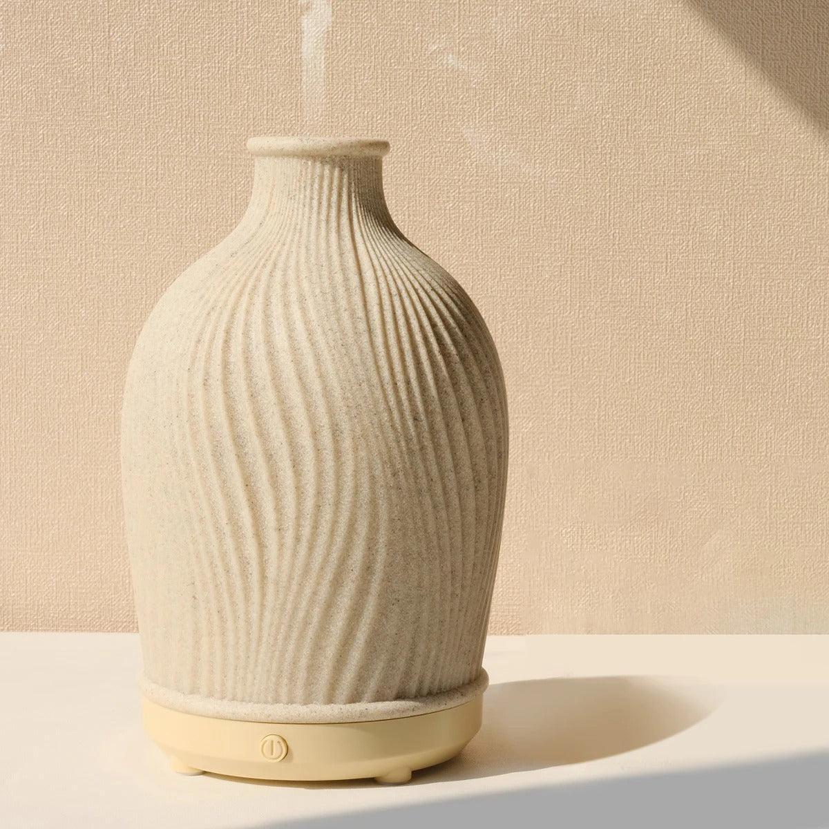 SereniMist Ultra Aroma Diffuser and Humidifier in Elegant Vase Shape