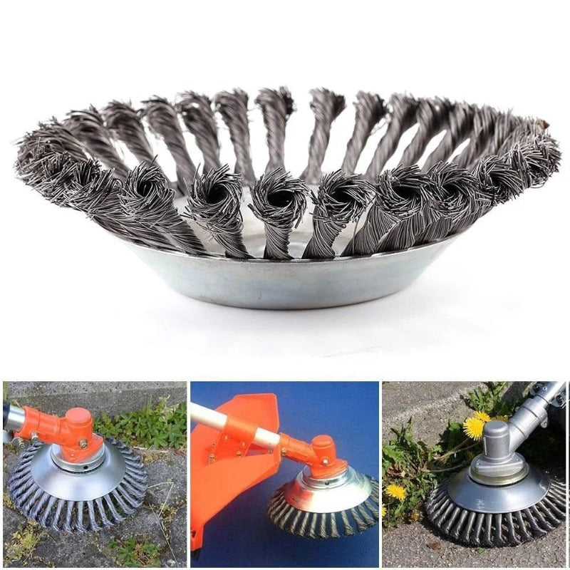 YardMaster - Rugged Steel Wire Brush for 6 & 8 Inch Mowers