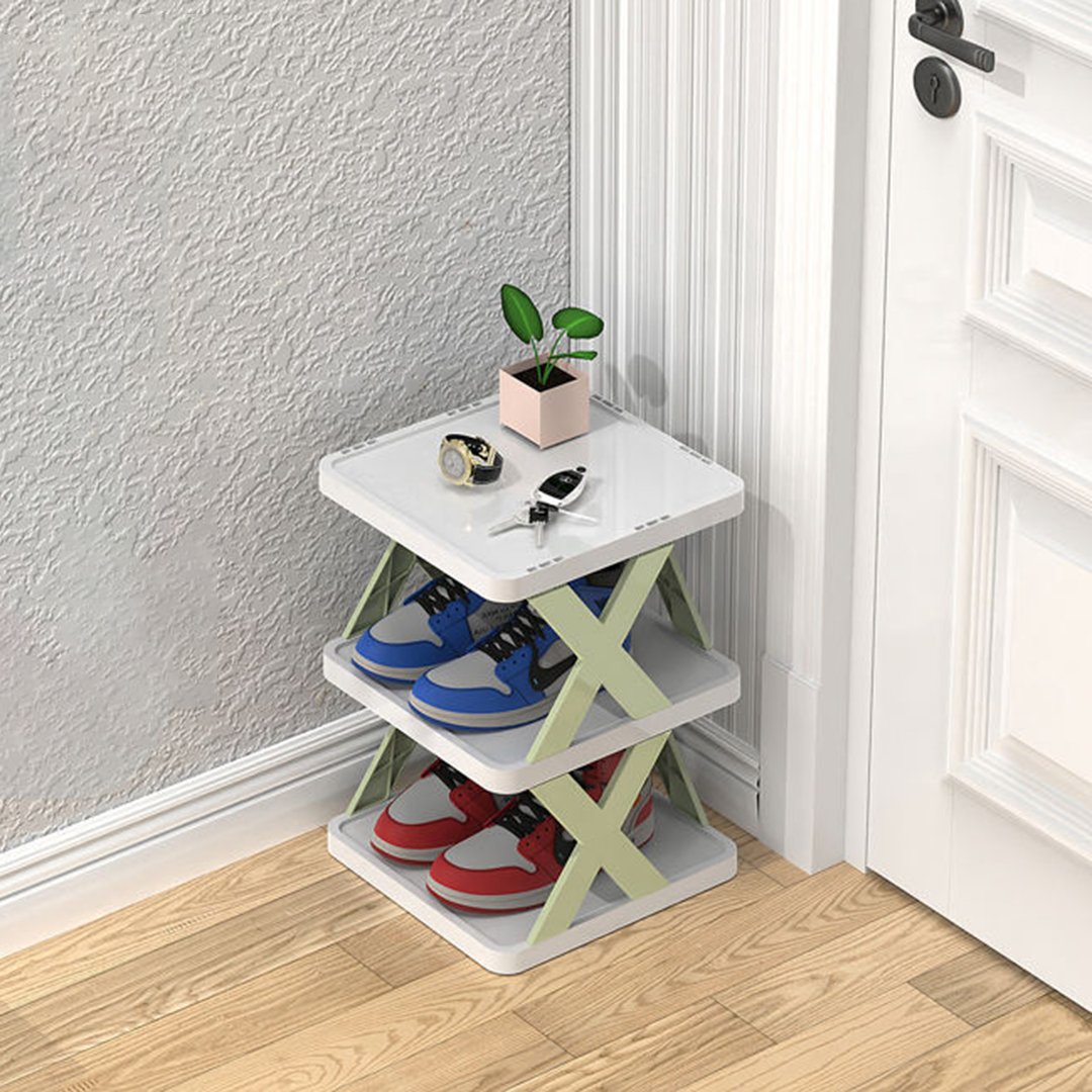 Compact Vertical Shoe Organizer for Efficient Storage