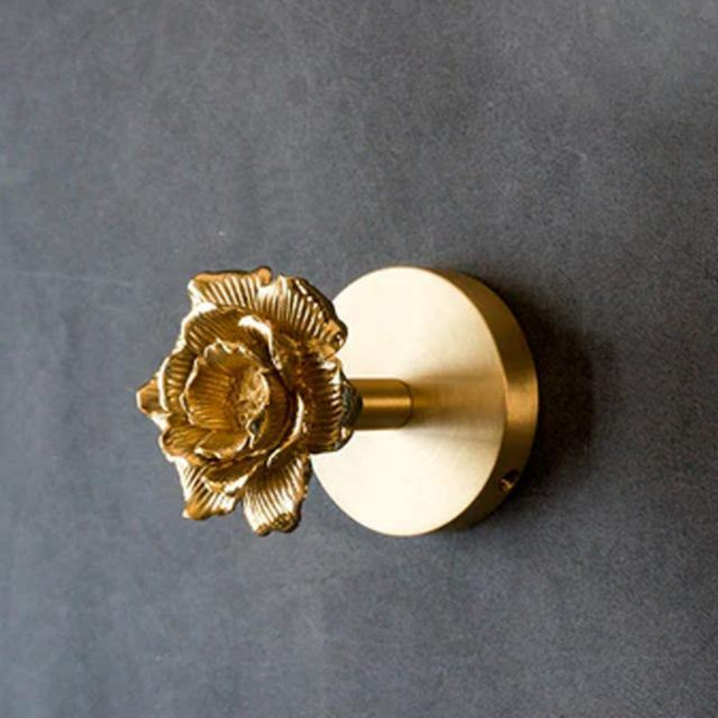 Elegant Animal Head Wall Hook in Polished Copper Finish