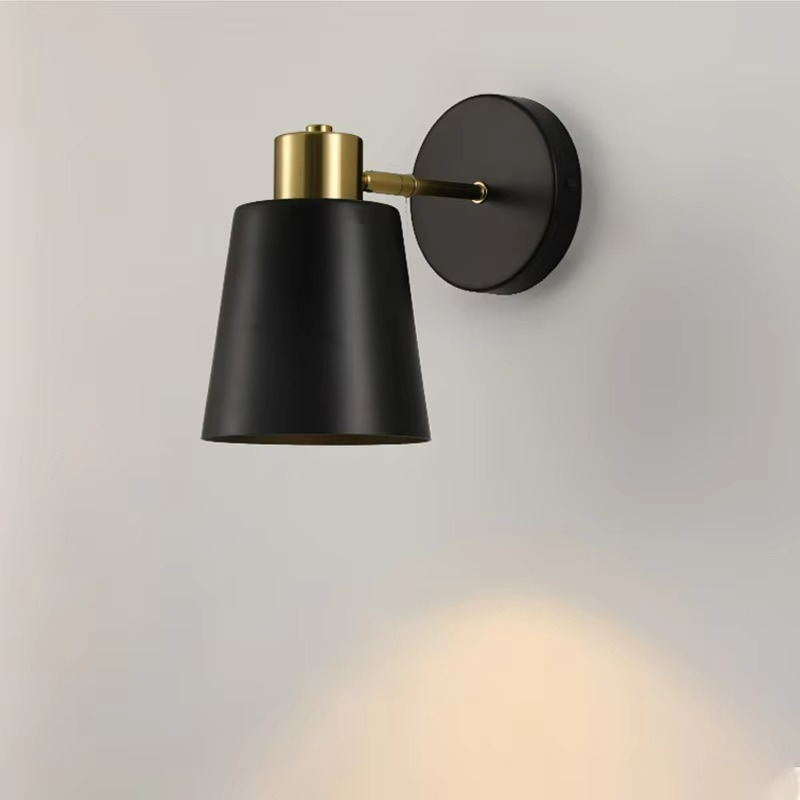 Sophisticated Black and Gold Wall Light Fixture for Modern Homes