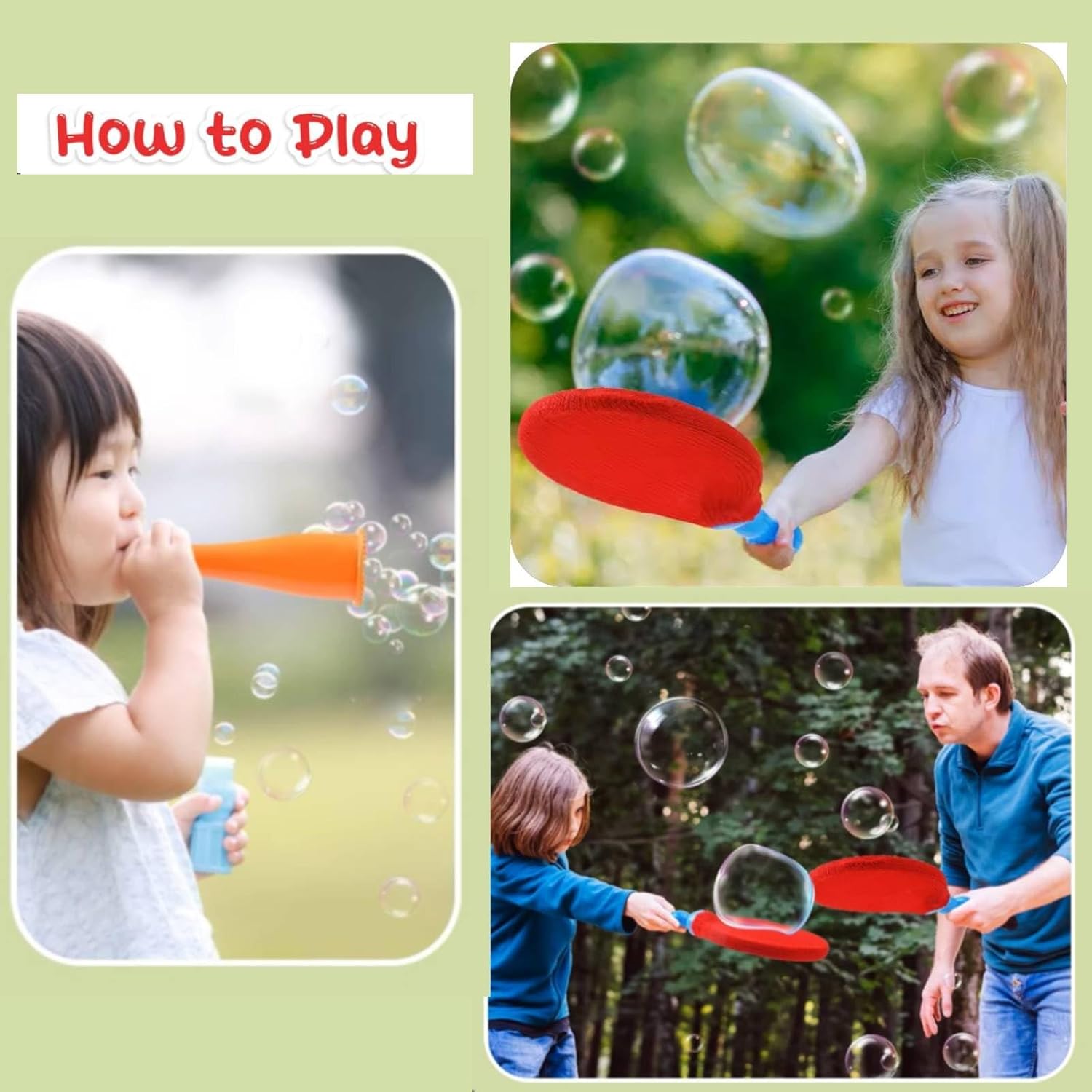Creative Table Tennis Paddle Set for Bubbles