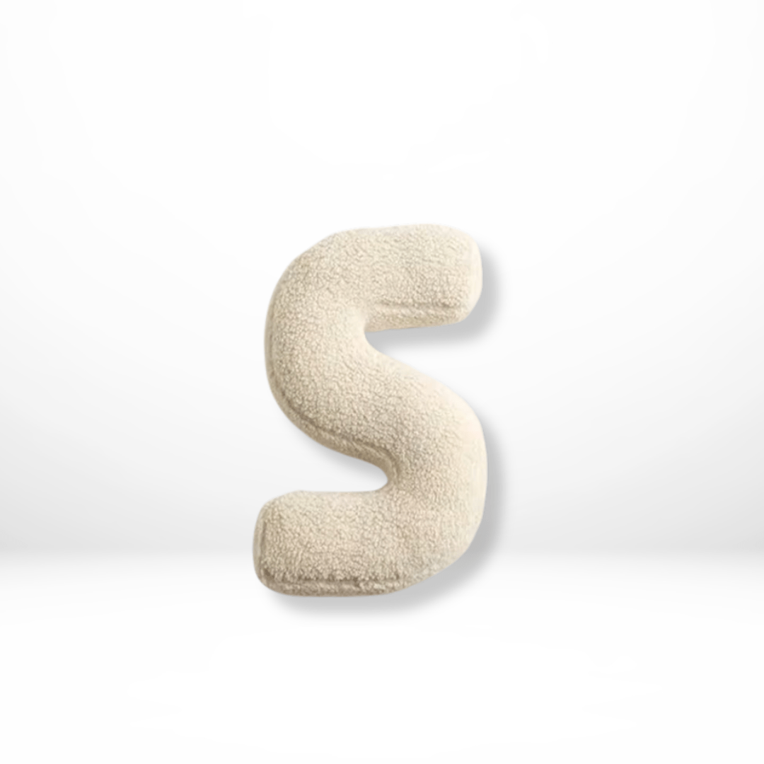 Personalizable Alphabet Decorative Cushion | Soft Velvet Letter Pillow