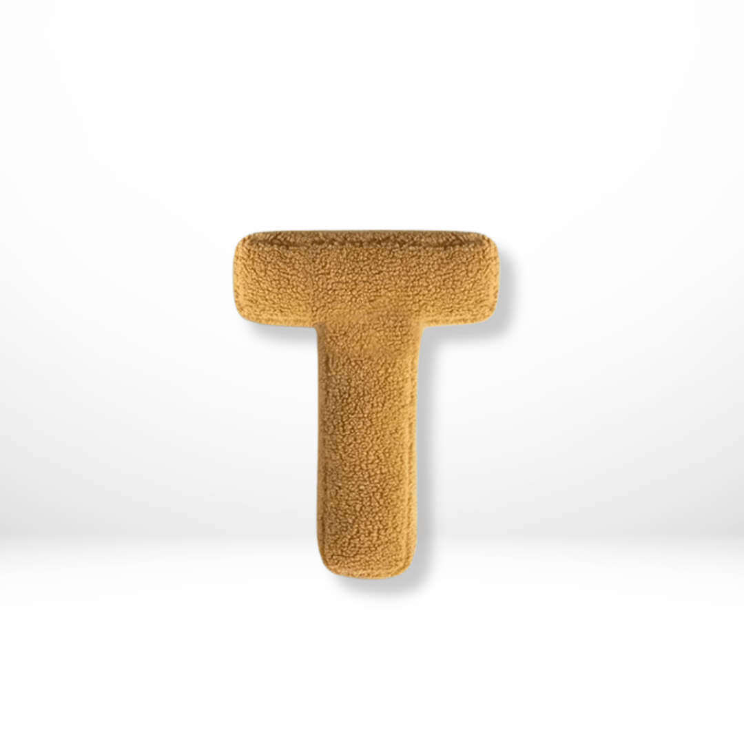 Personalizable Alphabet Decorative Cushion | Soft Velvet Letter Pillow