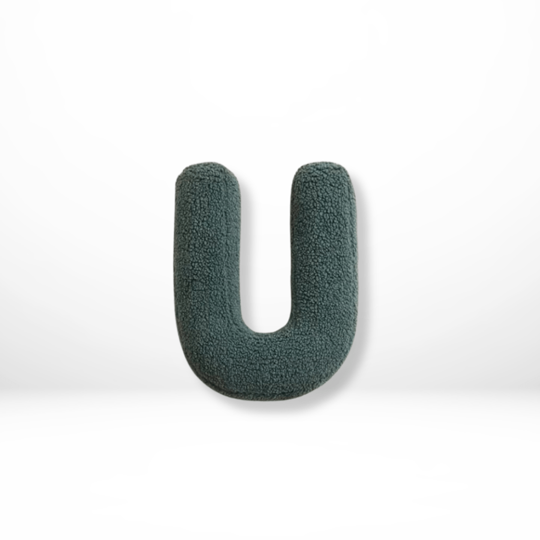 Personalizable Alphabet Decorative Cushion | Soft Velvet Letter Pillow