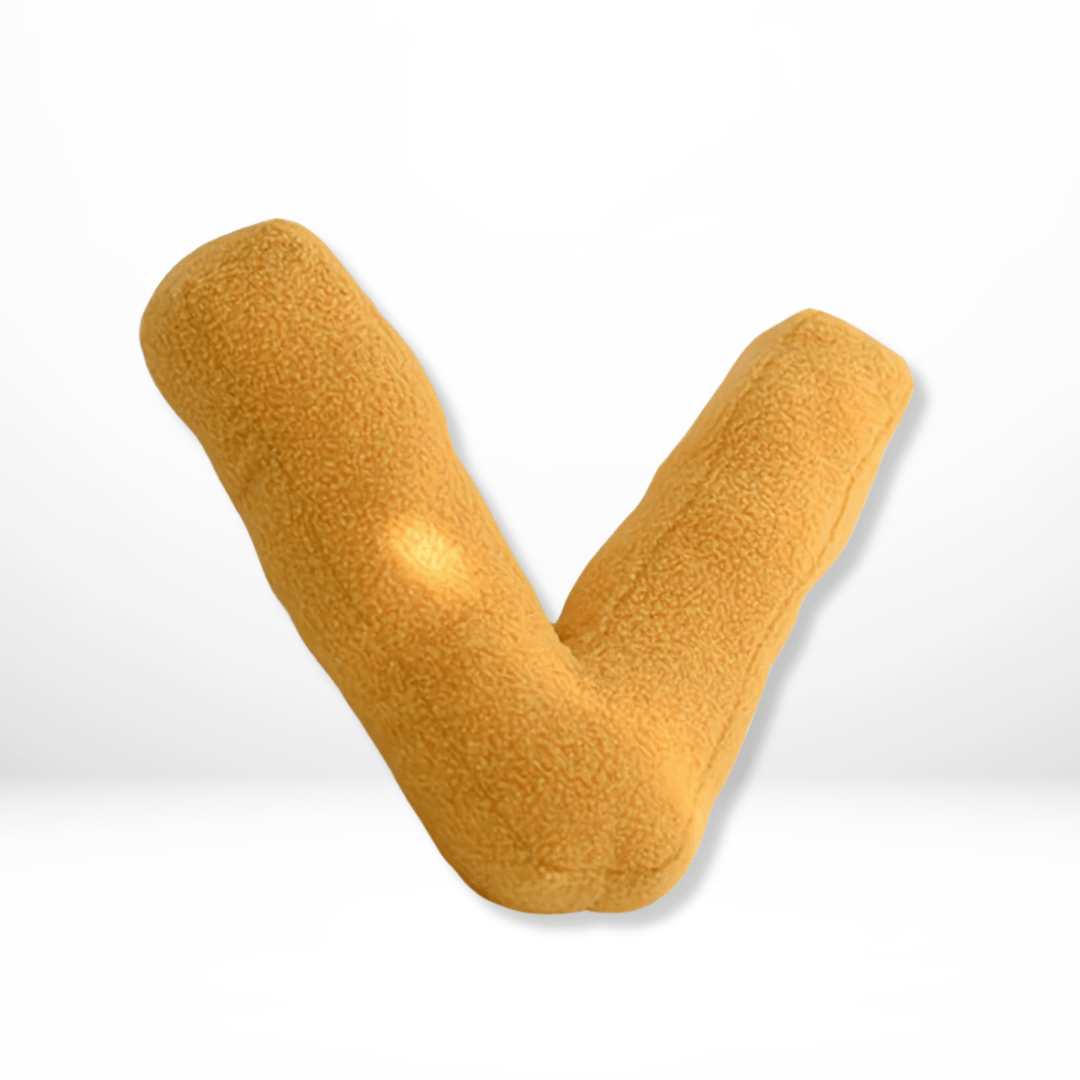 Personalizable Alphabet Decorative Cushion | Soft Velvet Letter Pillow