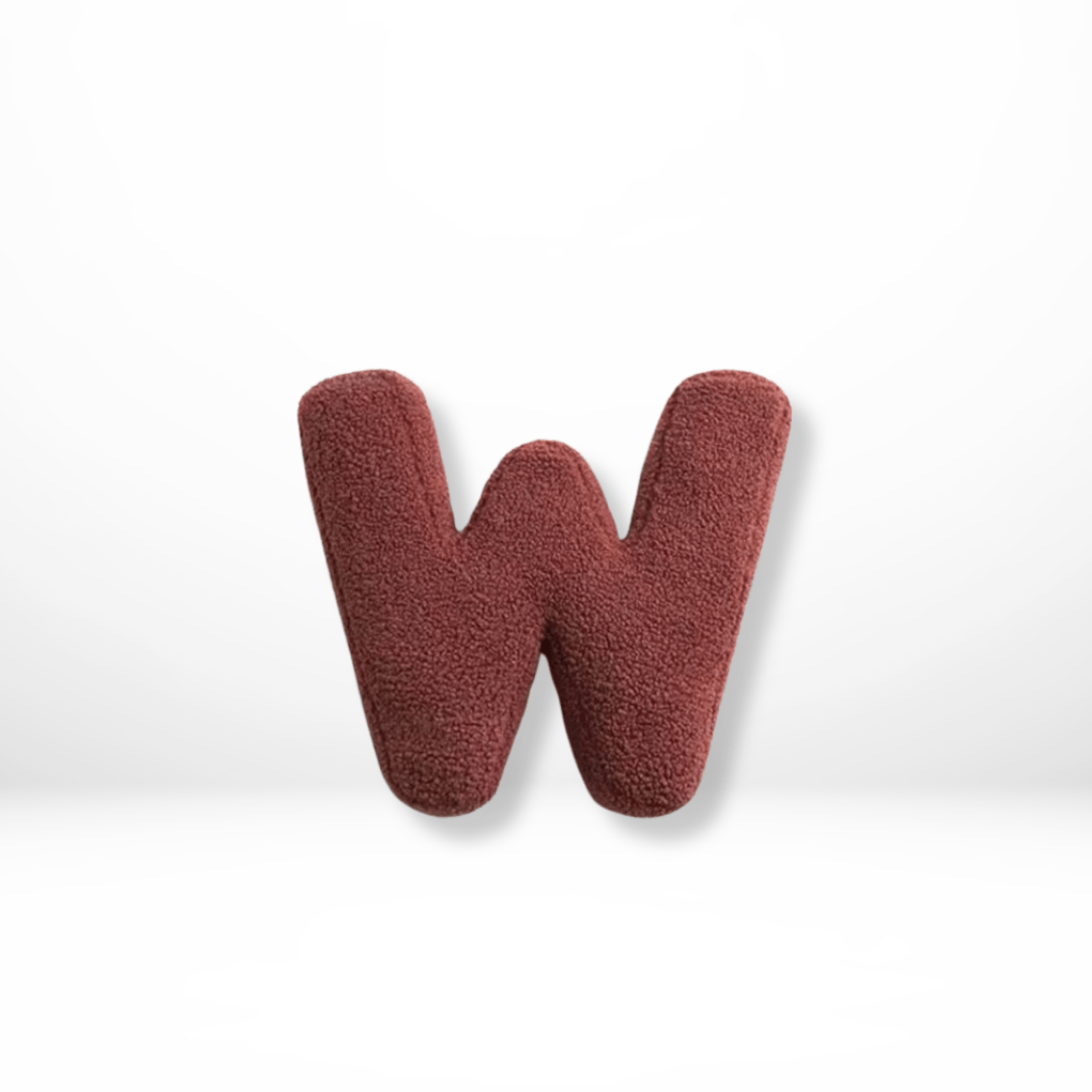 Personalizable Alphabet Decorative Cushion | Soft Velvet Letter Pillow