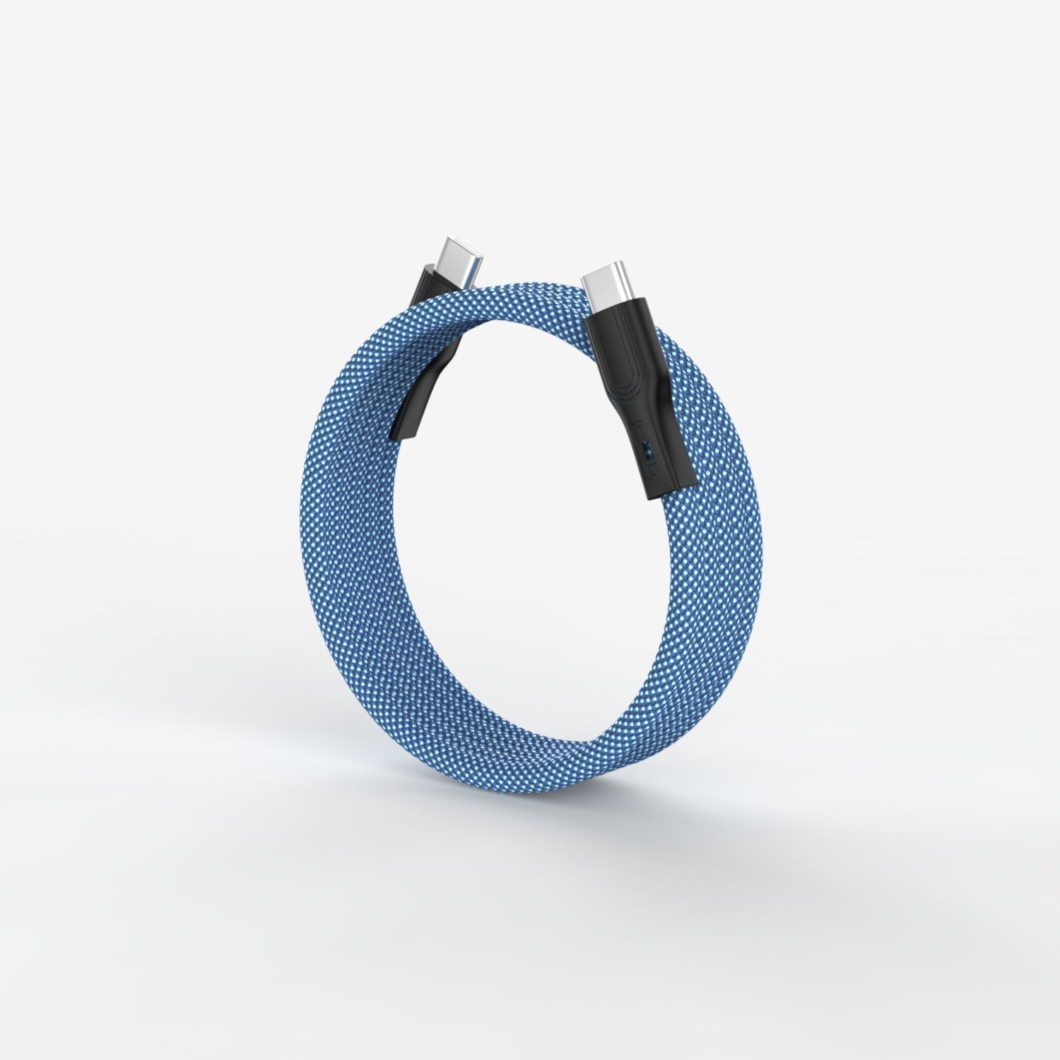 100W Fast Charging Magnetic Spiral Cable – Tangle-Free Design