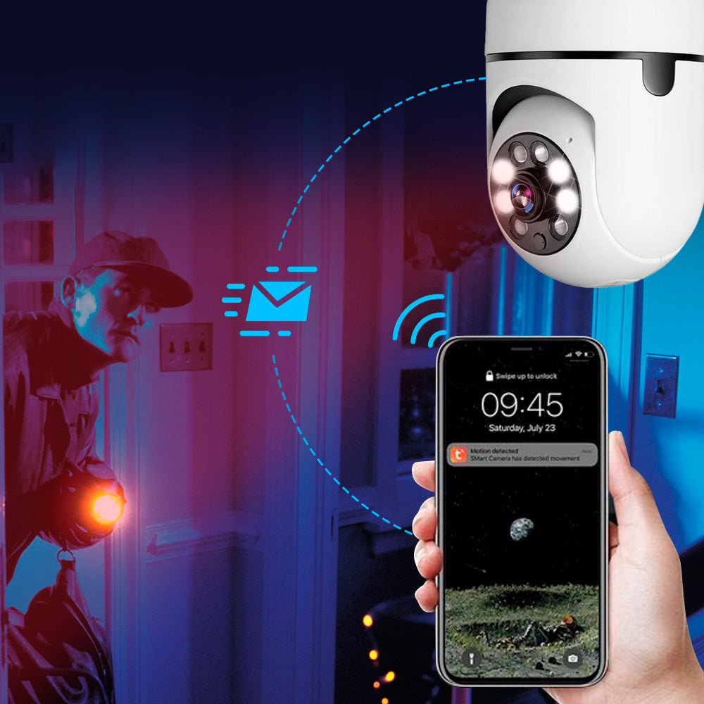 360° Surveillance Camera | Full HD Night Vision | Bulb Camera
