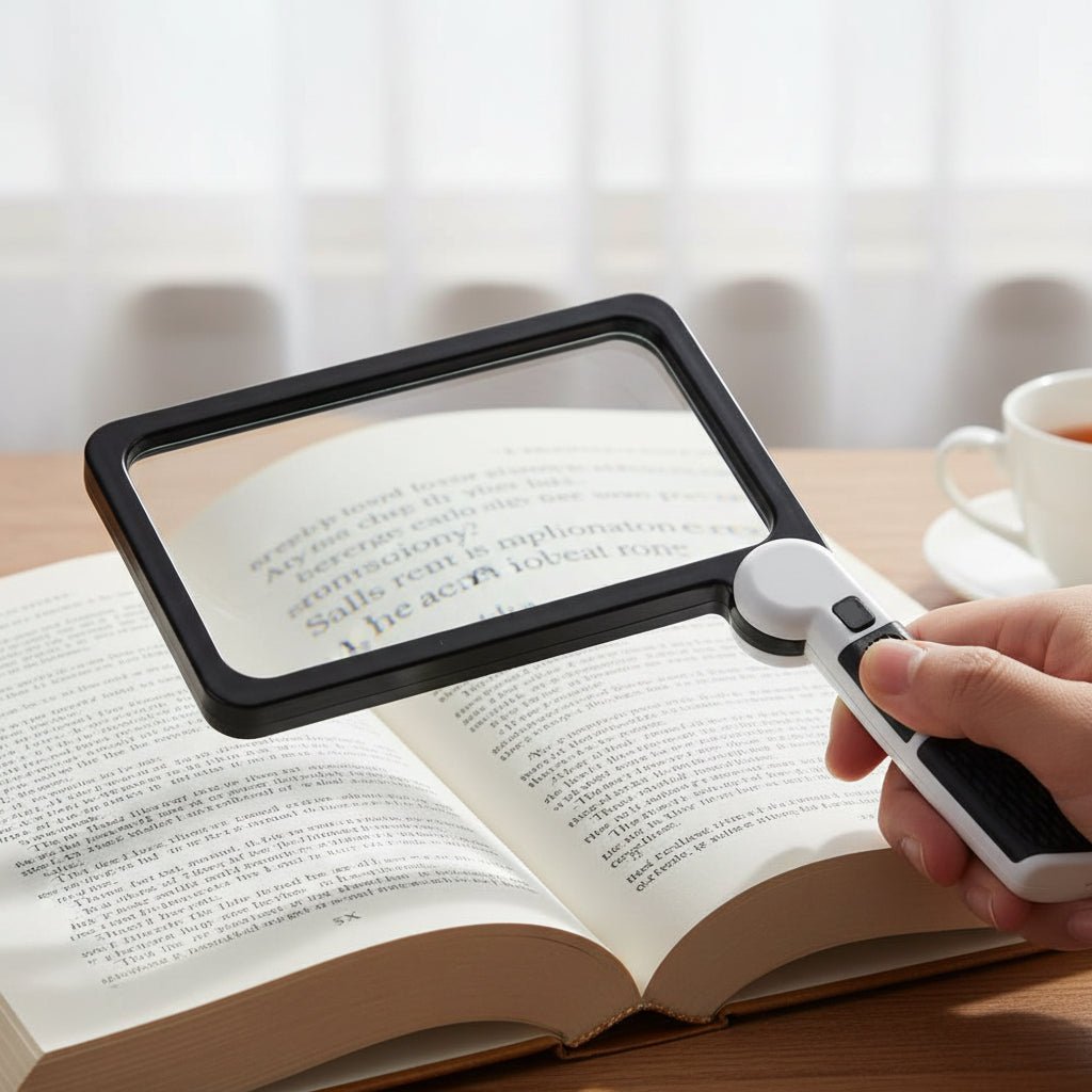 VisionPro 5x LED Magnifier with Adjustable Brightness for Clear Viewing
