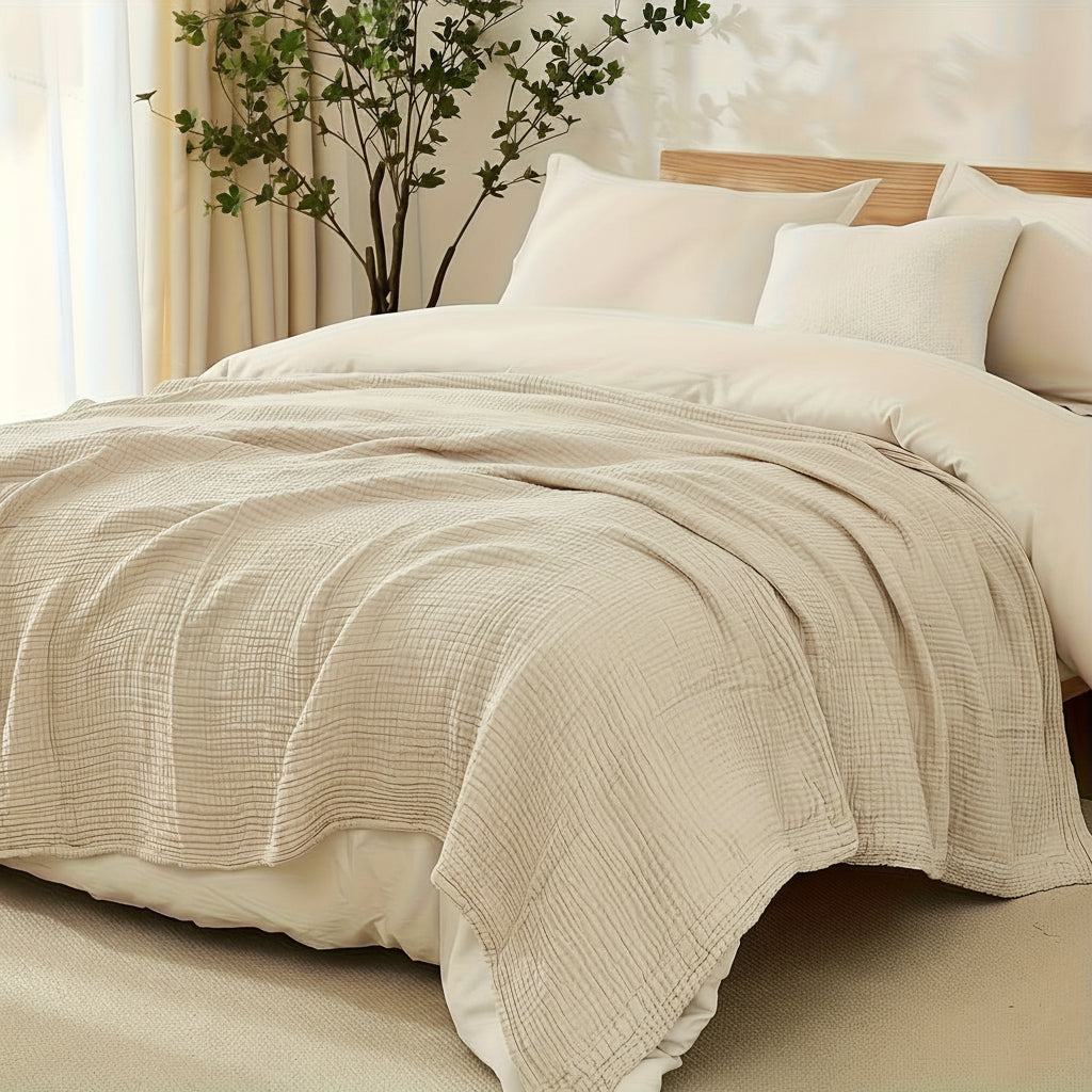 6-Layer Cotton Gauze Blanket for Year-Round Softness and Comfort