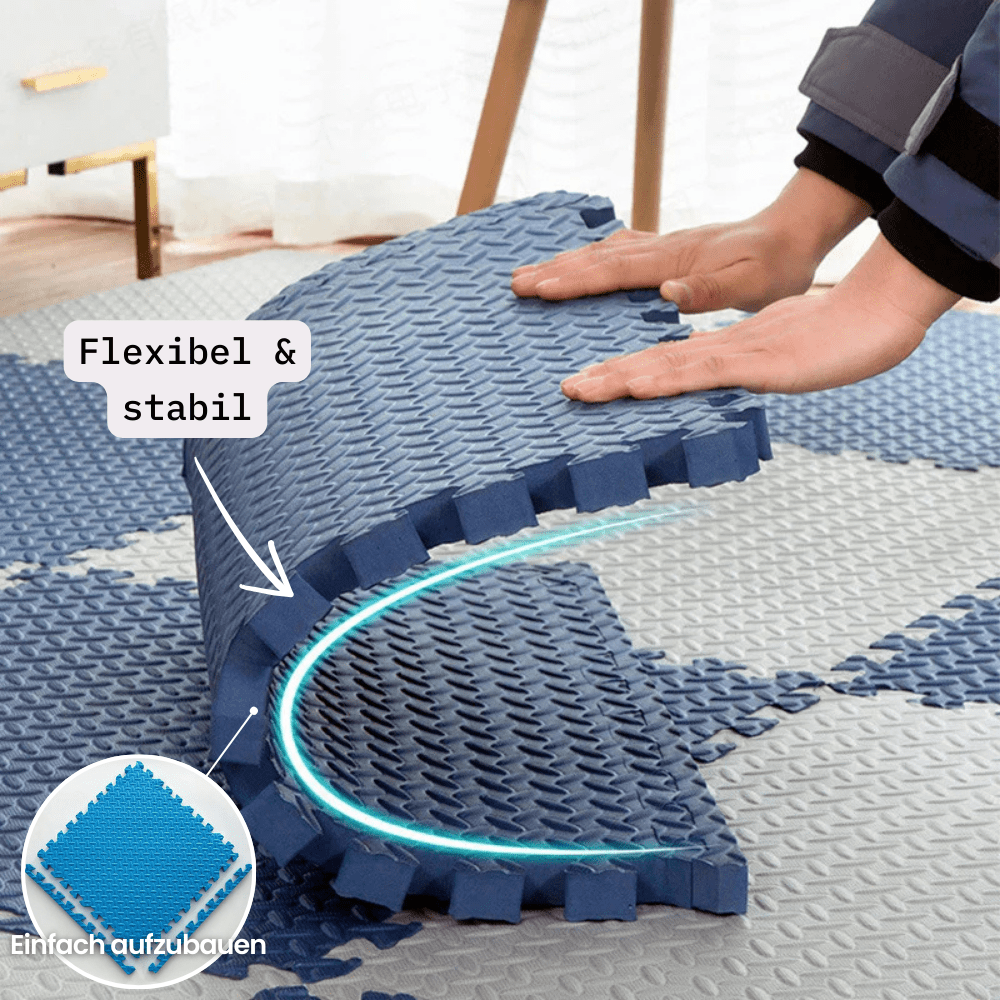 Soft Foam Interlocking Baby Play Mat – 12 Piece Floor Puzzle