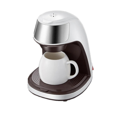 BrewMaster Compact Automatic Coffee Brewer with Ceramic Mug