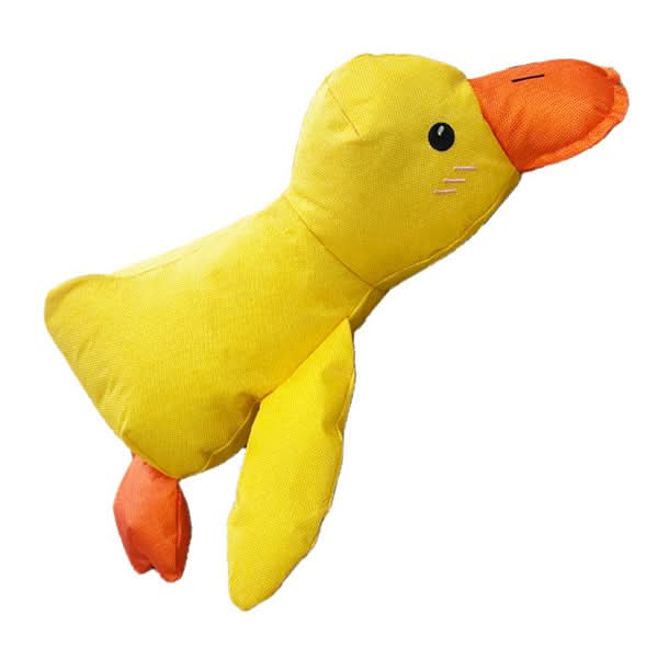 Interactive Plush Dog Toy with Quacking Noise