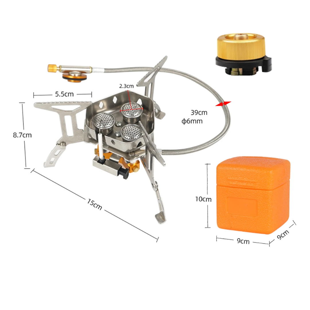 Portable 5800W Outdoor Gas Stove – Windproof & Safe Cooking