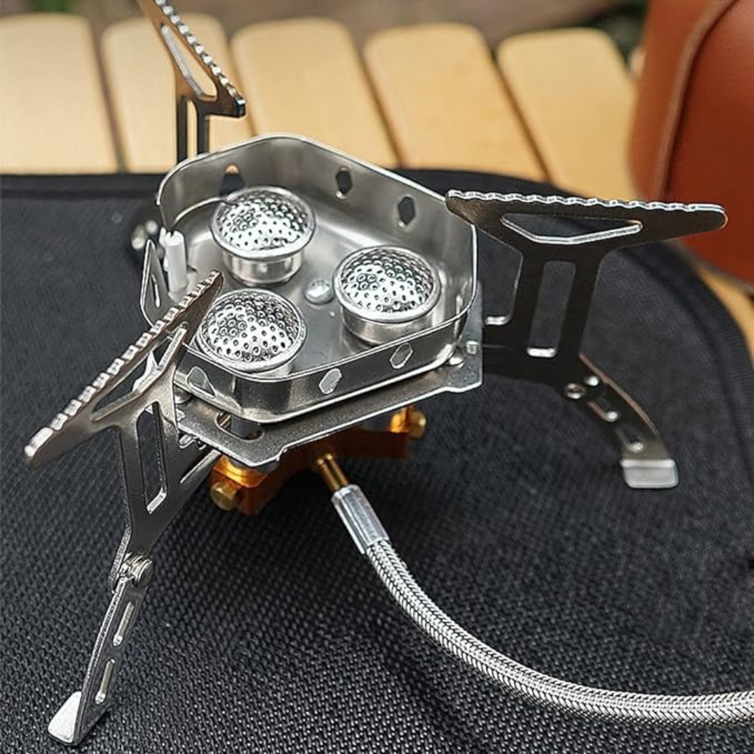 Portable 5800W Outdoor Gas Stove – Windproof & Safe Cooking