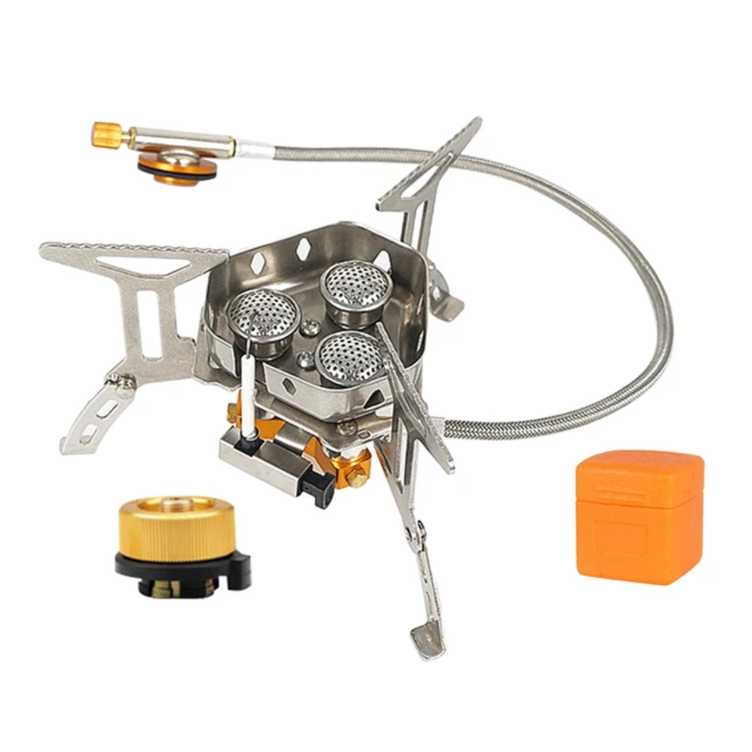 Portable 5800W Outdoor Gas Stove – Windproof & Safe Cooking