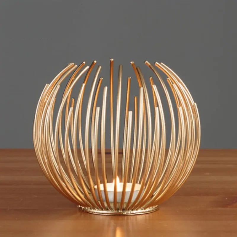 Elegant Bronze Candle Stand - Versatile Sizes for Any Space