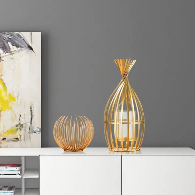 Elegant Bronze Candle Stand - Versatile Sizes for Any Space