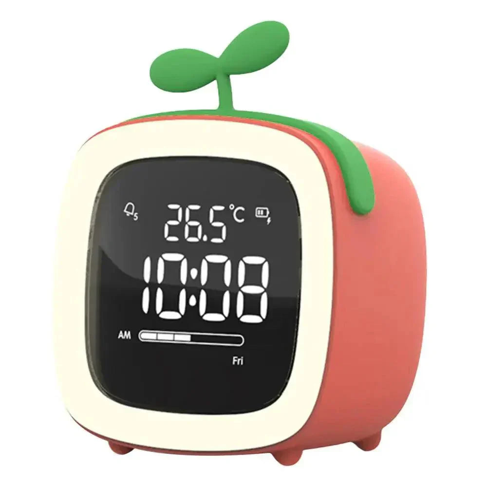 Whimsical Bunny LED Alarm Clock with Rechargeable Night Light