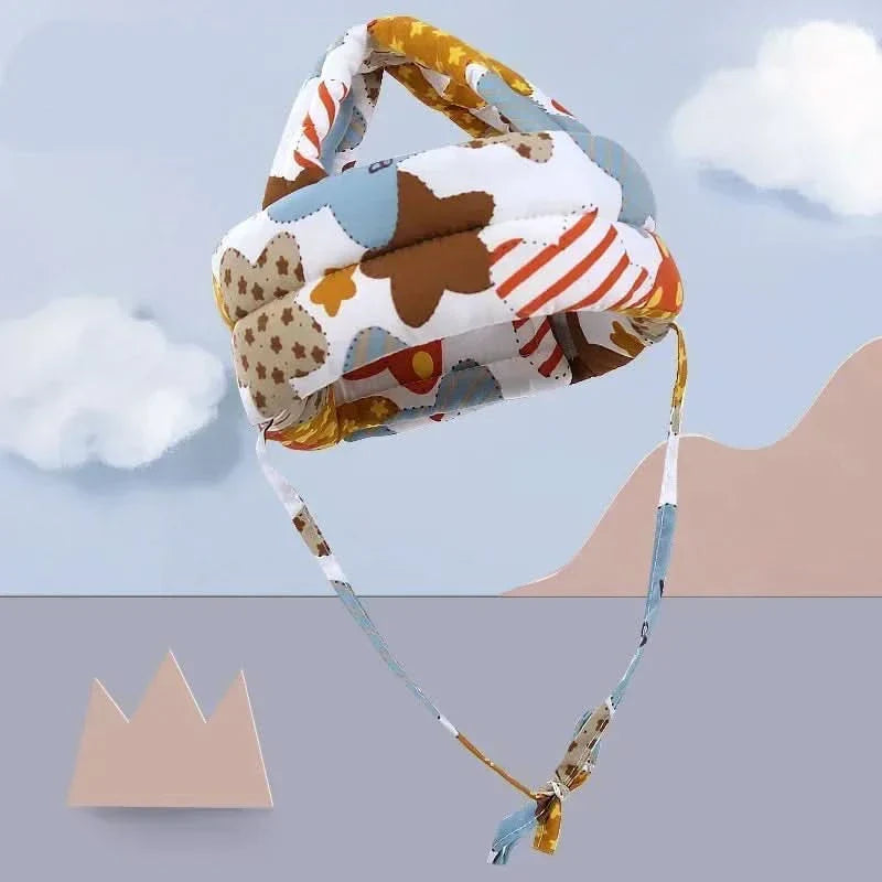Adjustable Mesh Safety Helmet for Infants and Toddlers with Impact Protection