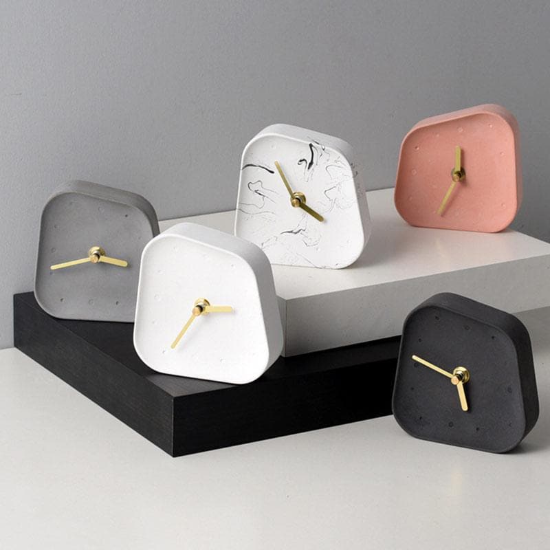 Chic Cement Analog Clock for Stylish Decor