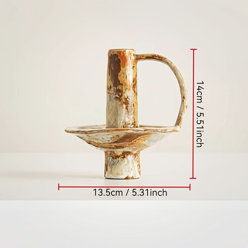 Handmade Ceramic Candle Holder for a Warm and Inviting Atmosphere