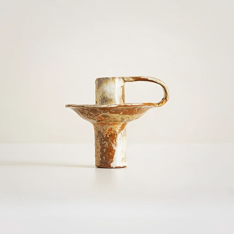 Handmade Ceramic Candle Holder for a Warm and Inviting Atmosphere