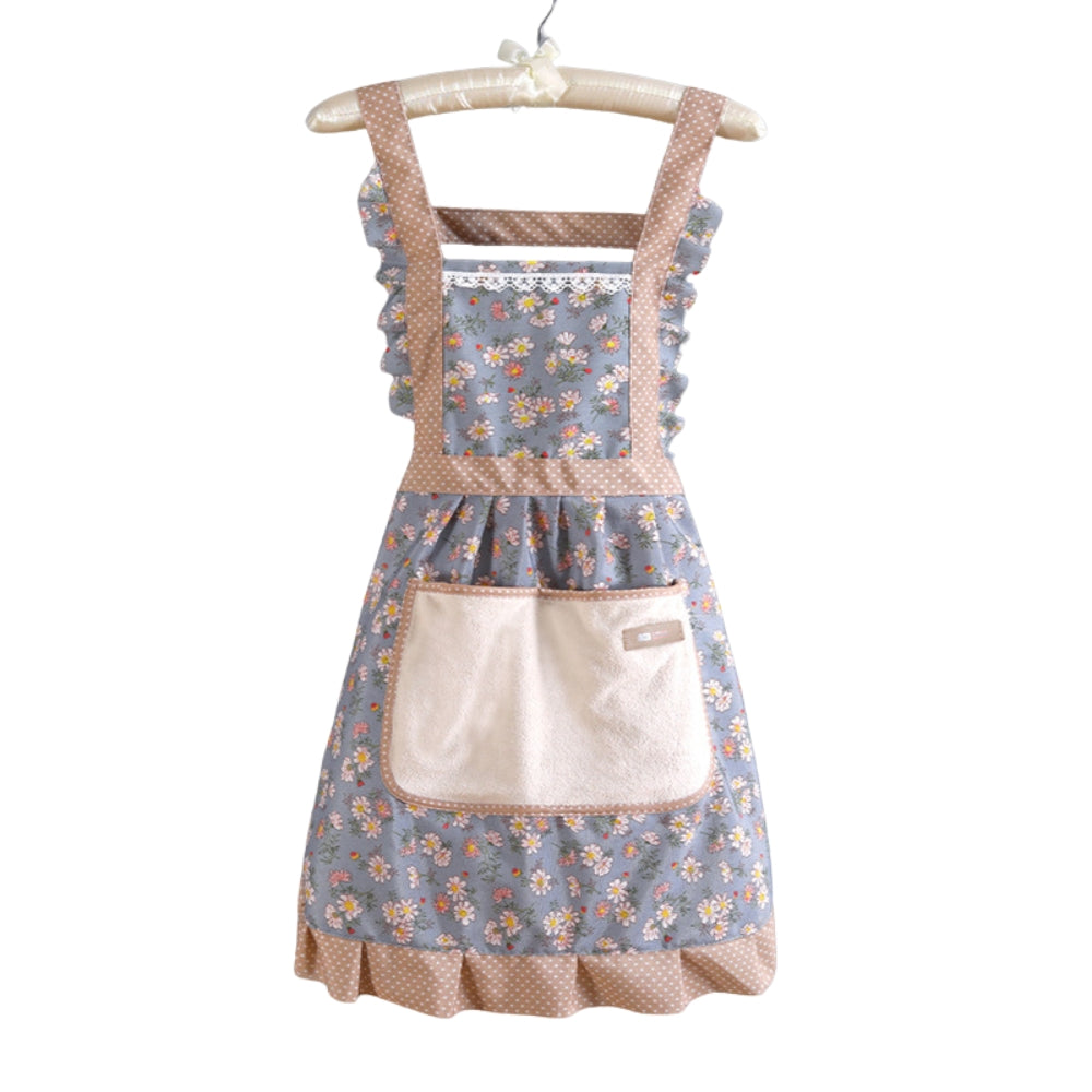 Floral Elegance Waterproof Cooking Apron