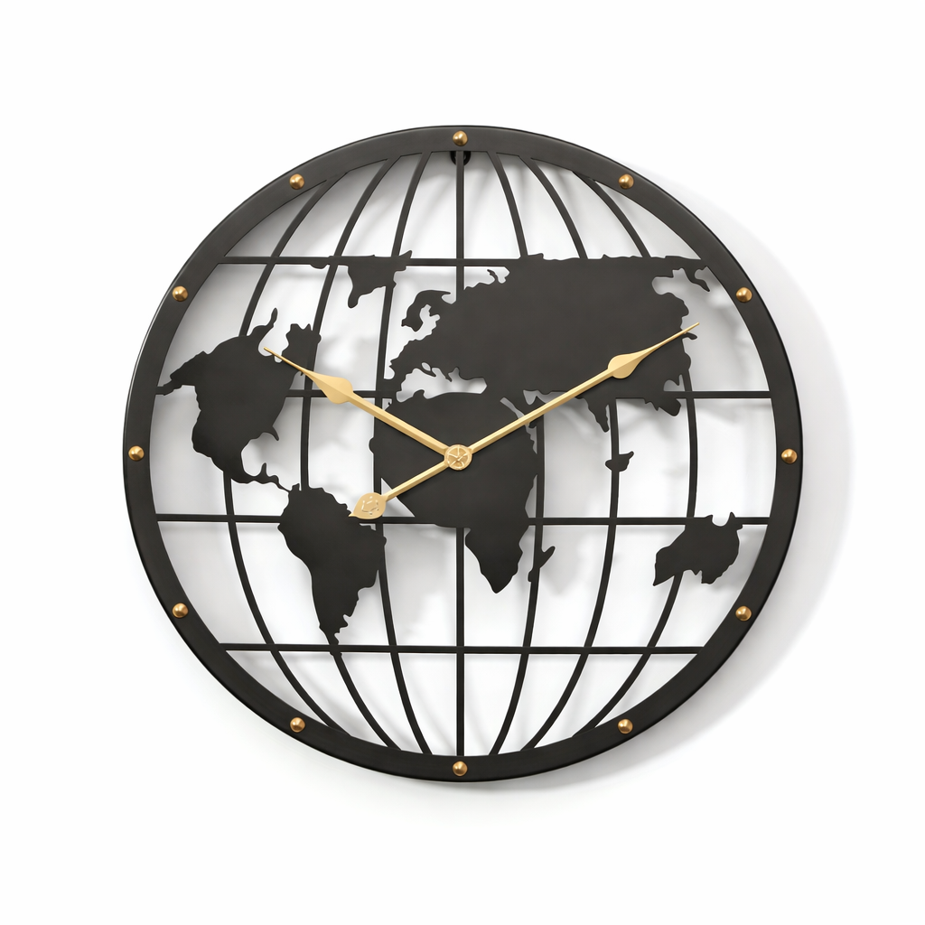Sophisticated 40CM Decorative Metal Wall Clock