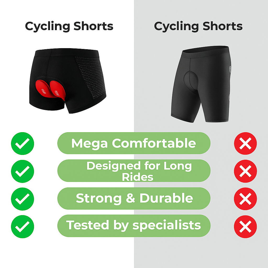 Comfort-Enhancing Cycling Shorts for Pain-Free Rides