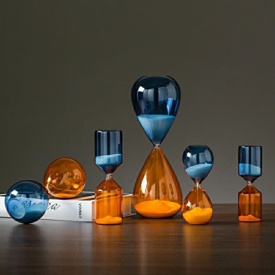 Elegant Sand Timer with Versatile Timing Options for Home Decor