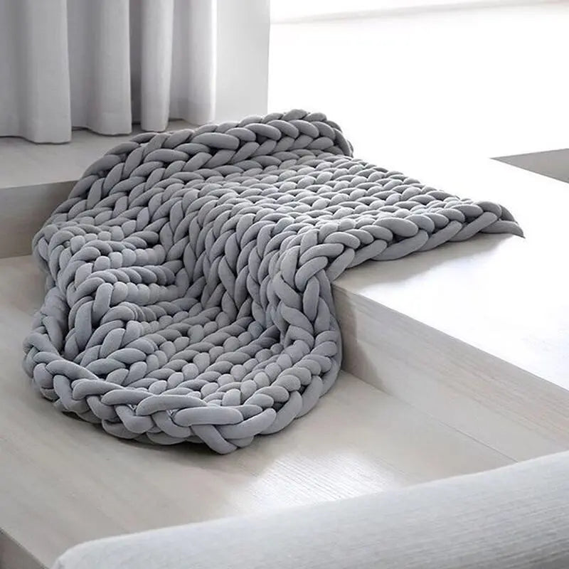 Handcrafted Cozy Knit Weighted Blanket for Ultimate Comfort