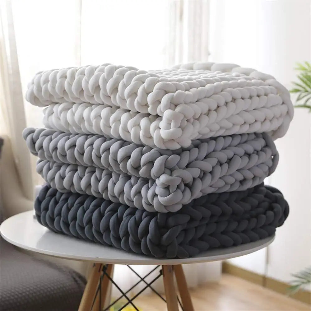 Handcrafted Cozy Knit Weighted Blanket for Ultimate Comfort