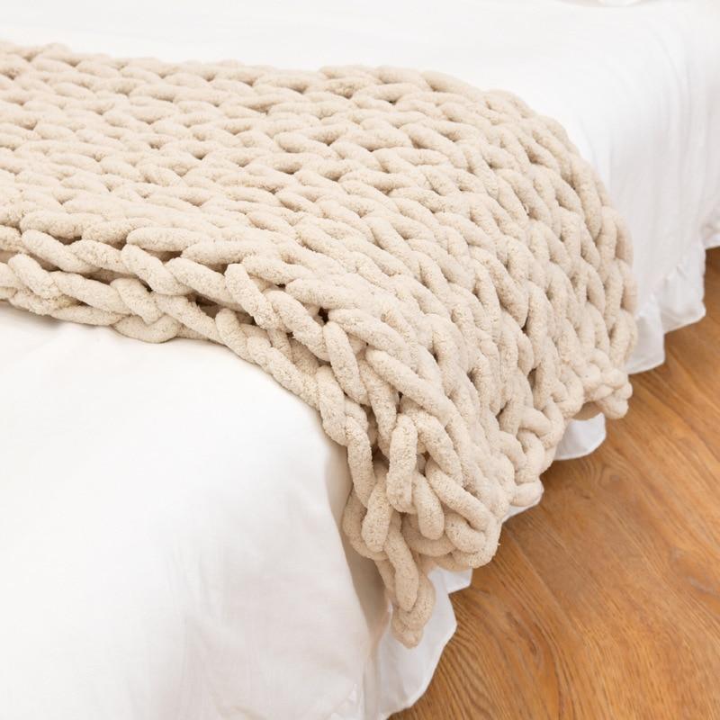 Textured Cozy Knit Blanket for Stylish Comfort
