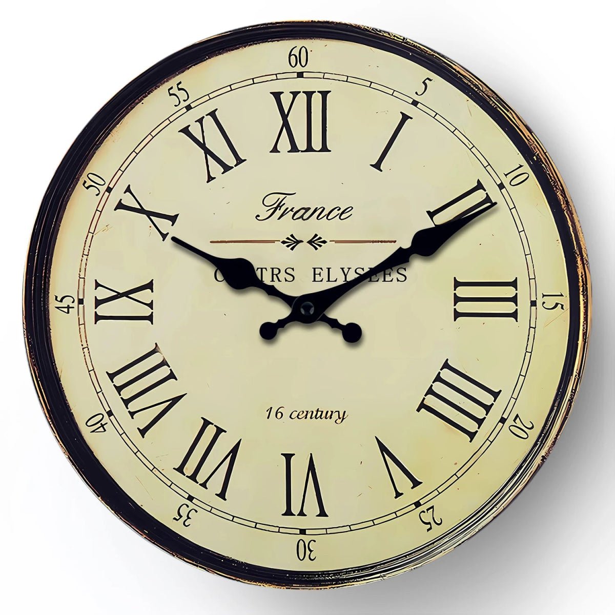 Elegant Bamboo Circular Clock with Silent Quartz Movement