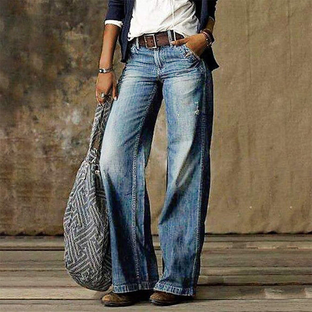 Denim Pants with Unique Style