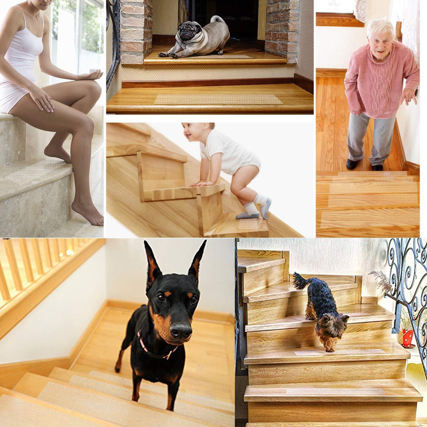 Transparent Safety Grip Tape for Stairs - Non-Slip Strips
