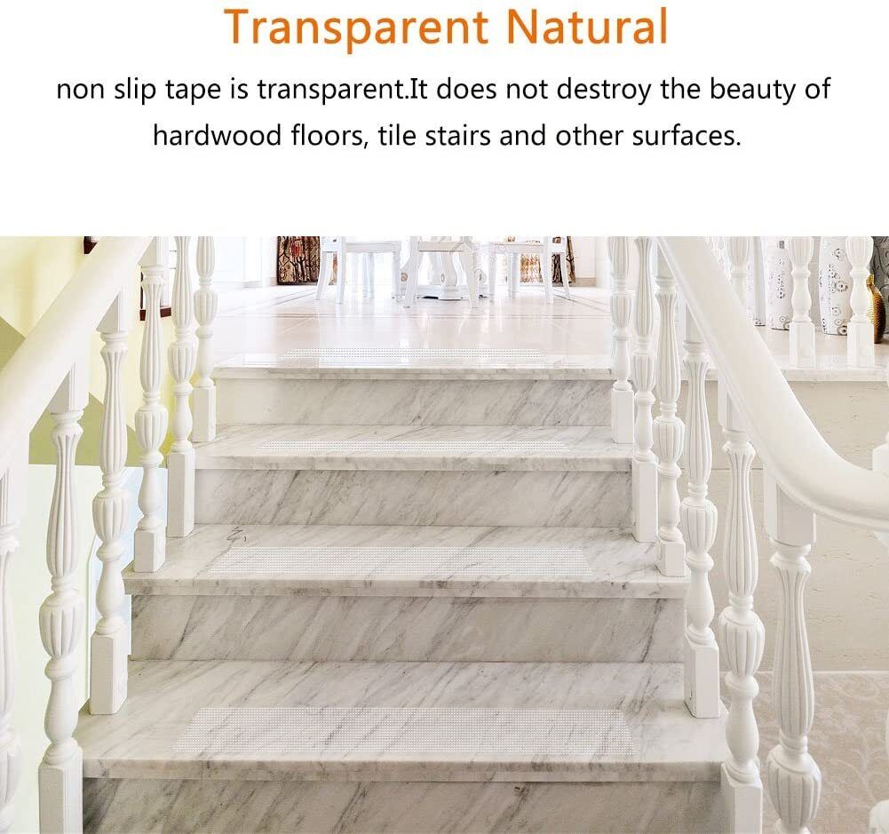 Transparent Safety Grip Tape for Stairs - Non-Slip Strips