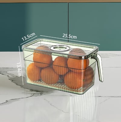 Clear Storage Bin – Enhanced Organization & Freshness at a Glance