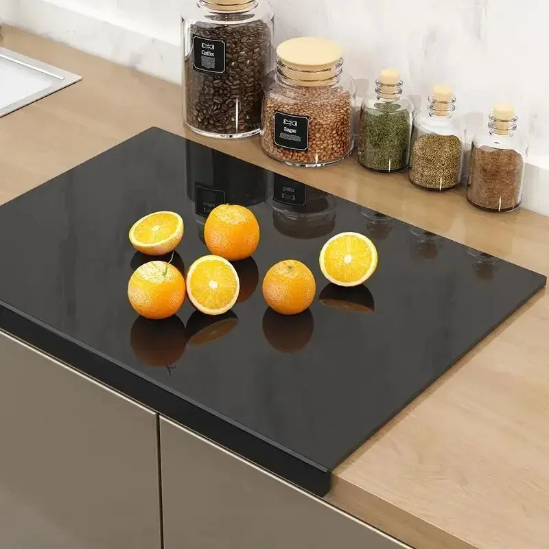 Stylish Acrylic Cutting Board with Edge for Safe Prep
