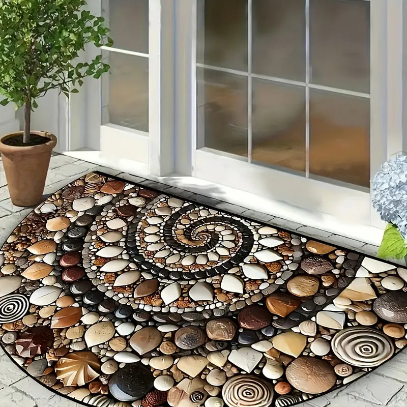 Seaside Charm - Artisan Coastal Doormat with Secure Grip