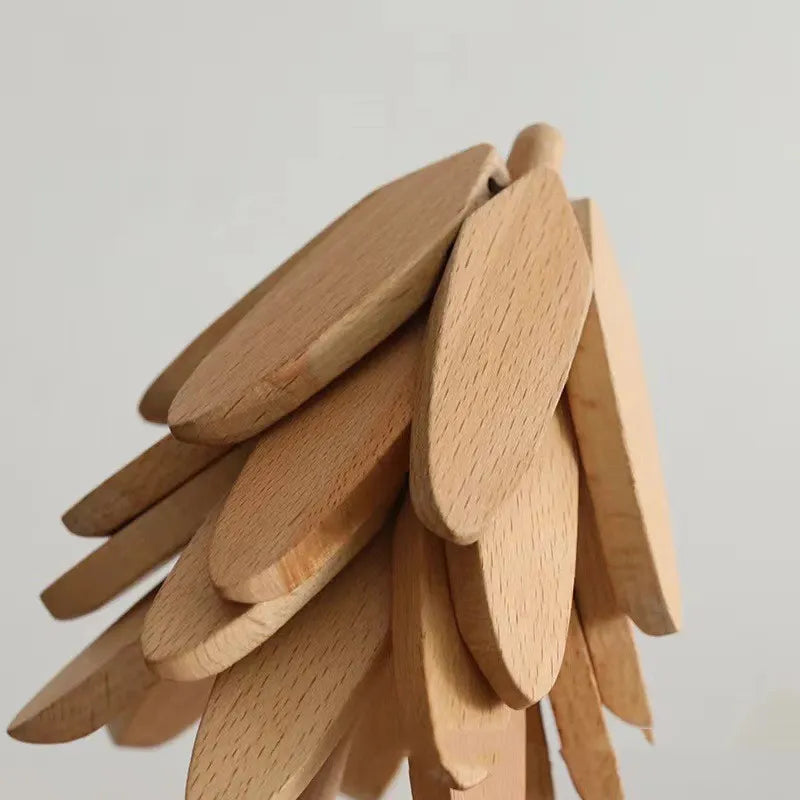 Wooden Tree Folding Coaster Set