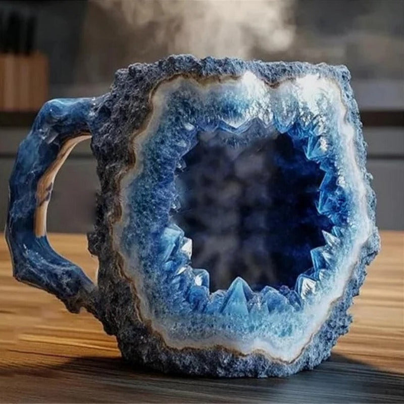 Elegant Resin Coffee Mug with Ergonomic Grip - Dishwasher Safe