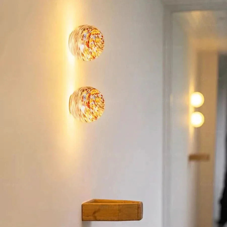 Colorful Glass Sphere Wall Lamp