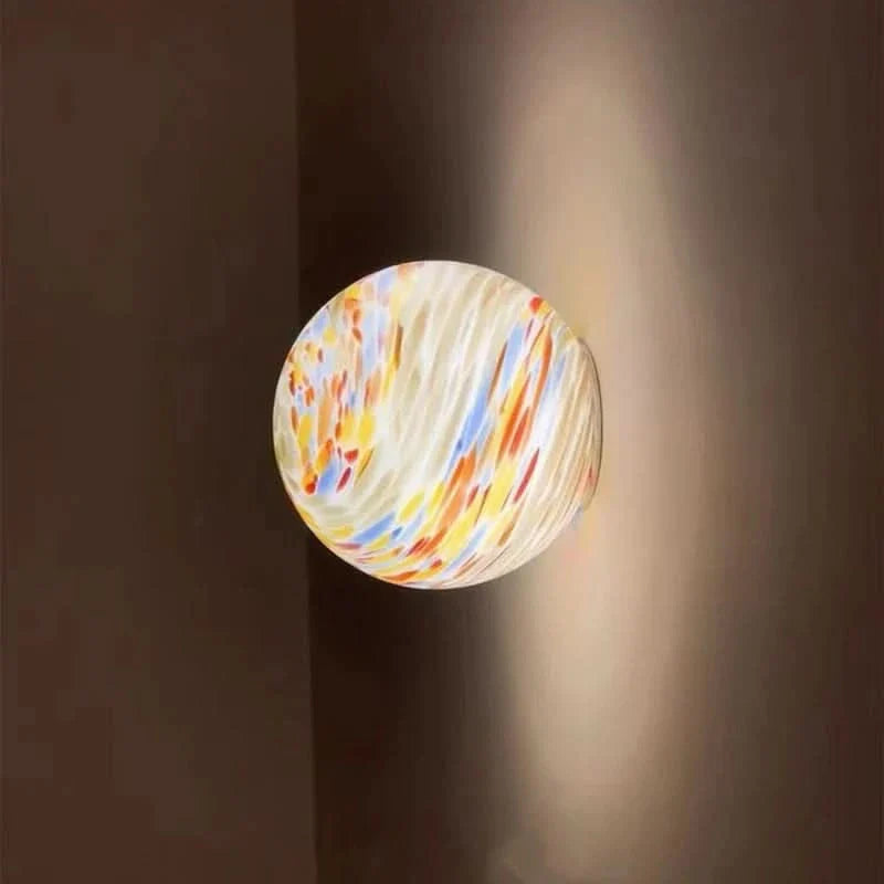 Colorful Glass Sphere Wall Lamp